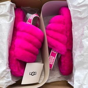Hot Pink Ugg Flull Yeah Slide - Size 6